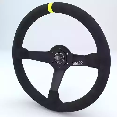 Steering Wheel Sparco R345 Suede Black