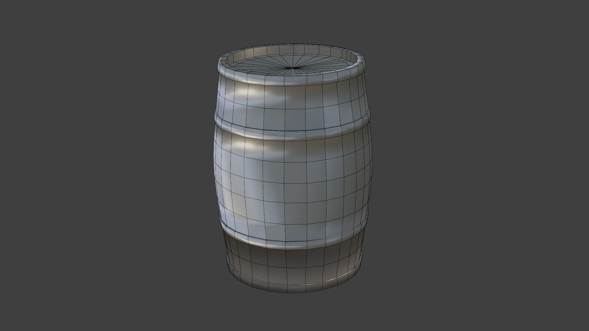 Barrel PBR low-poly game ready Low-poly 3D model_4