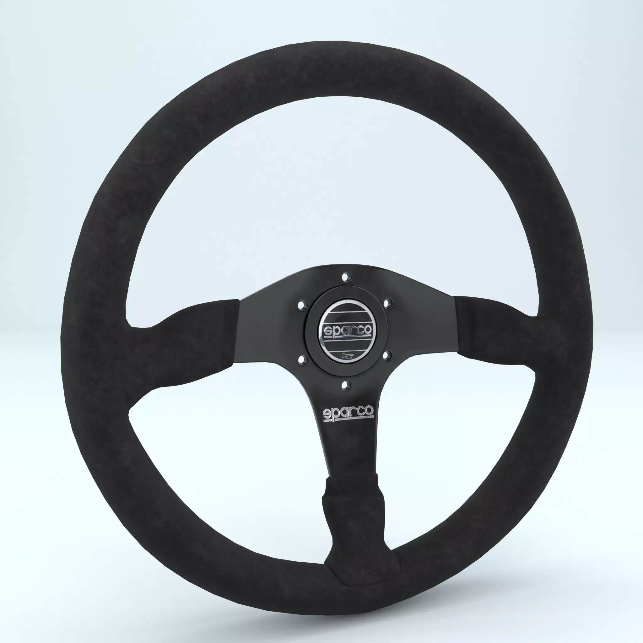 Steering Wheel Sparco R375 Black 3D model