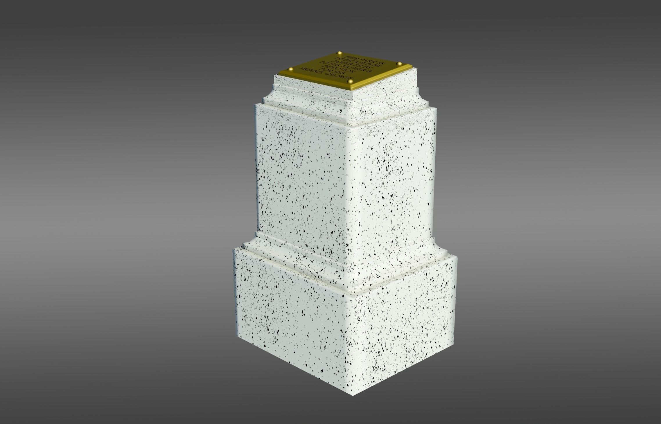 Time Machine - Dedication Pedestal 3D model_1