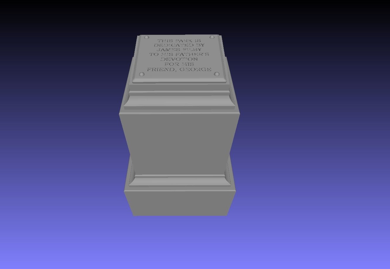 Time Machine - Dedication Pedestal 3D model_2