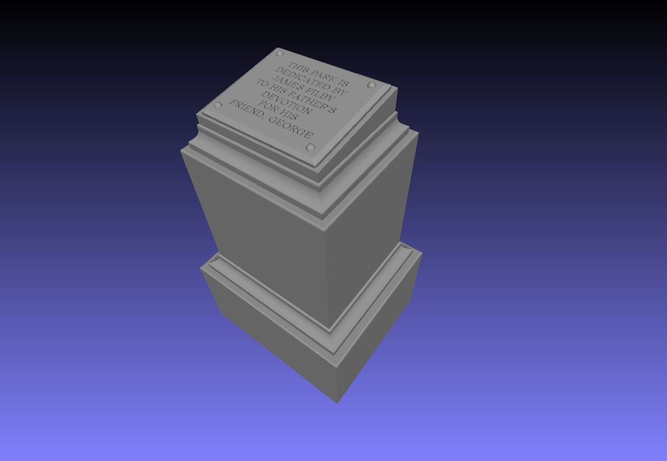 Time Machine - Dedication Pedestal 3D model_5