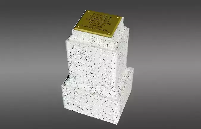 Time Machine - Dedication Pedestal 3D model