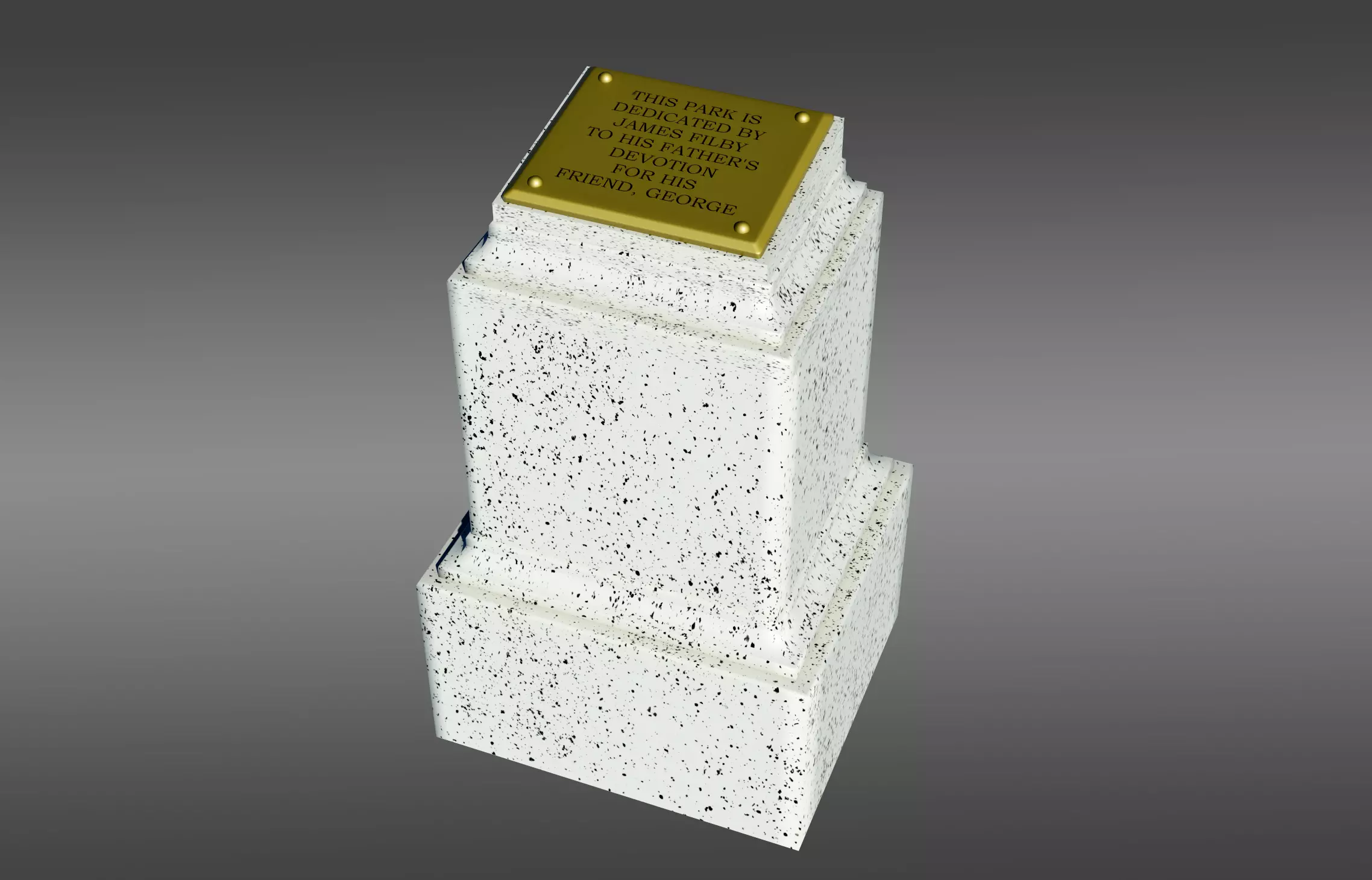 Time Machine - Dedication Pedestal 3D model_0