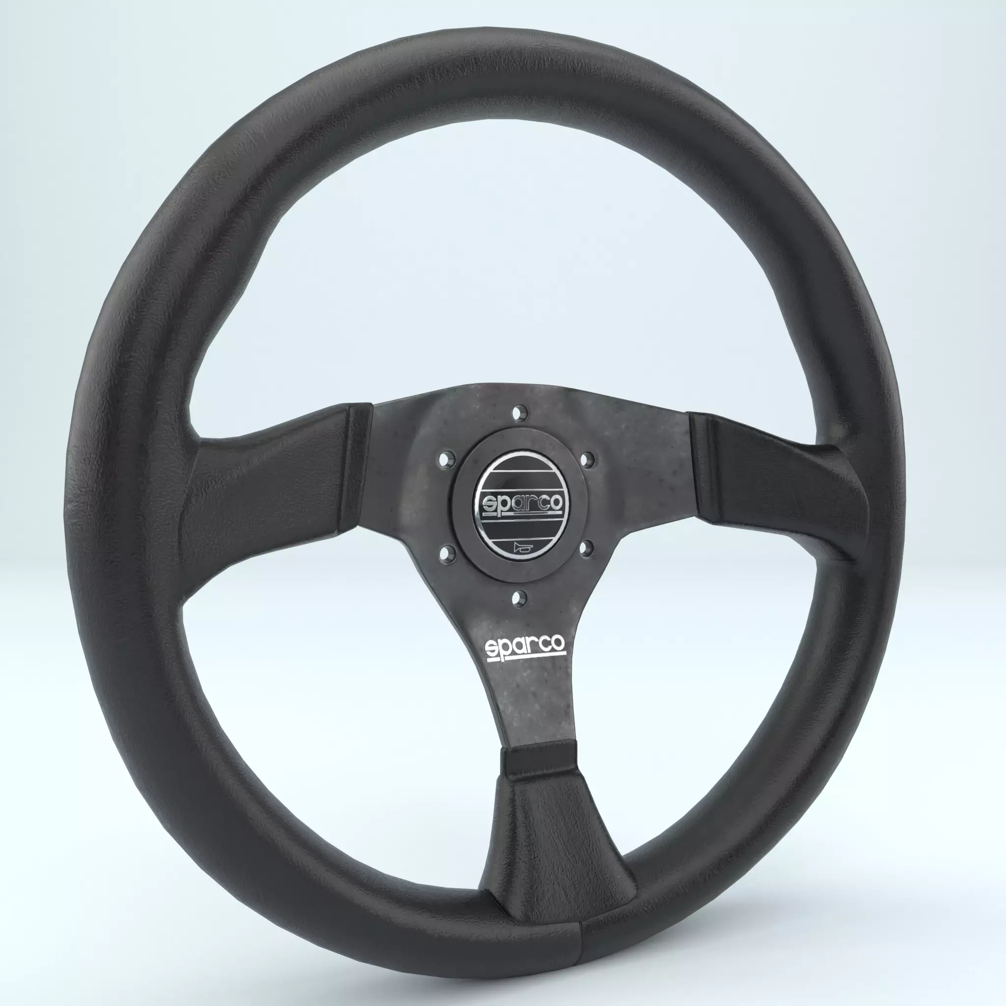 Steering Wheel Sparco R383 Black 3D model