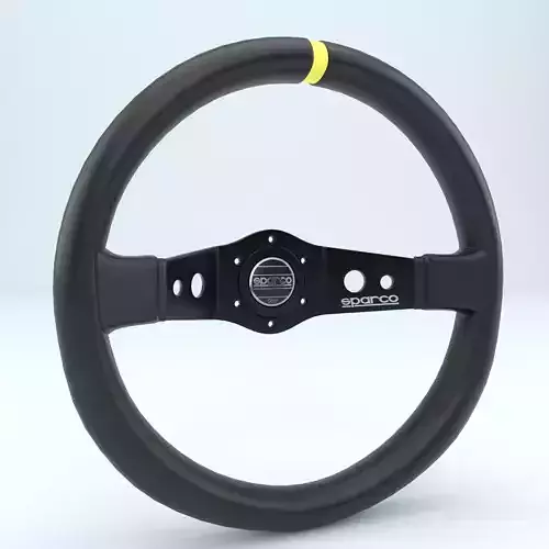 Steering Wheel Sparco R215 Leather Black