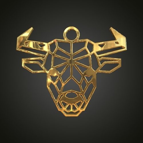 Linear bull pendant 3D print model