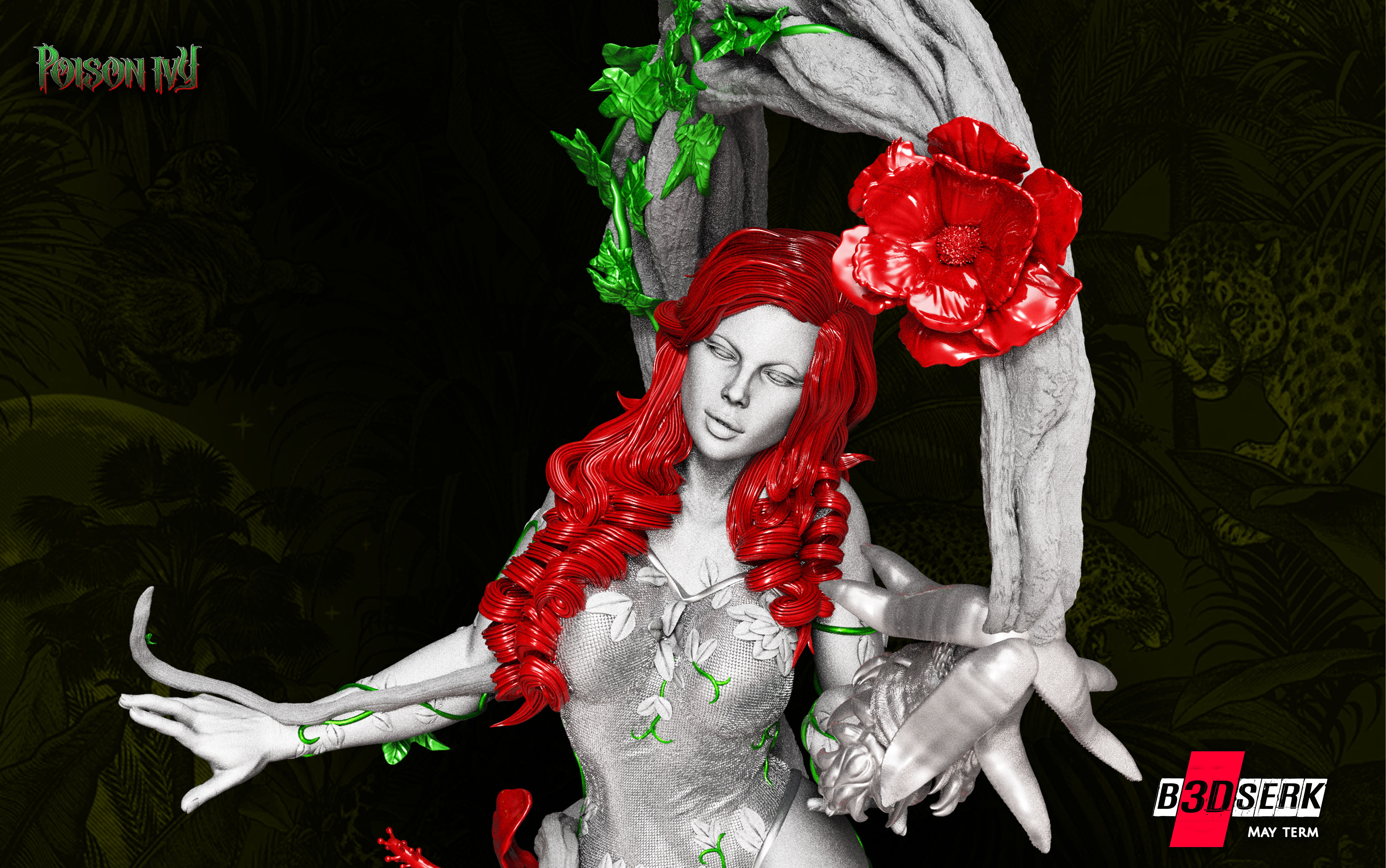 B3DSERK May Term Posion Sculpture 3D print model 3D print model_3