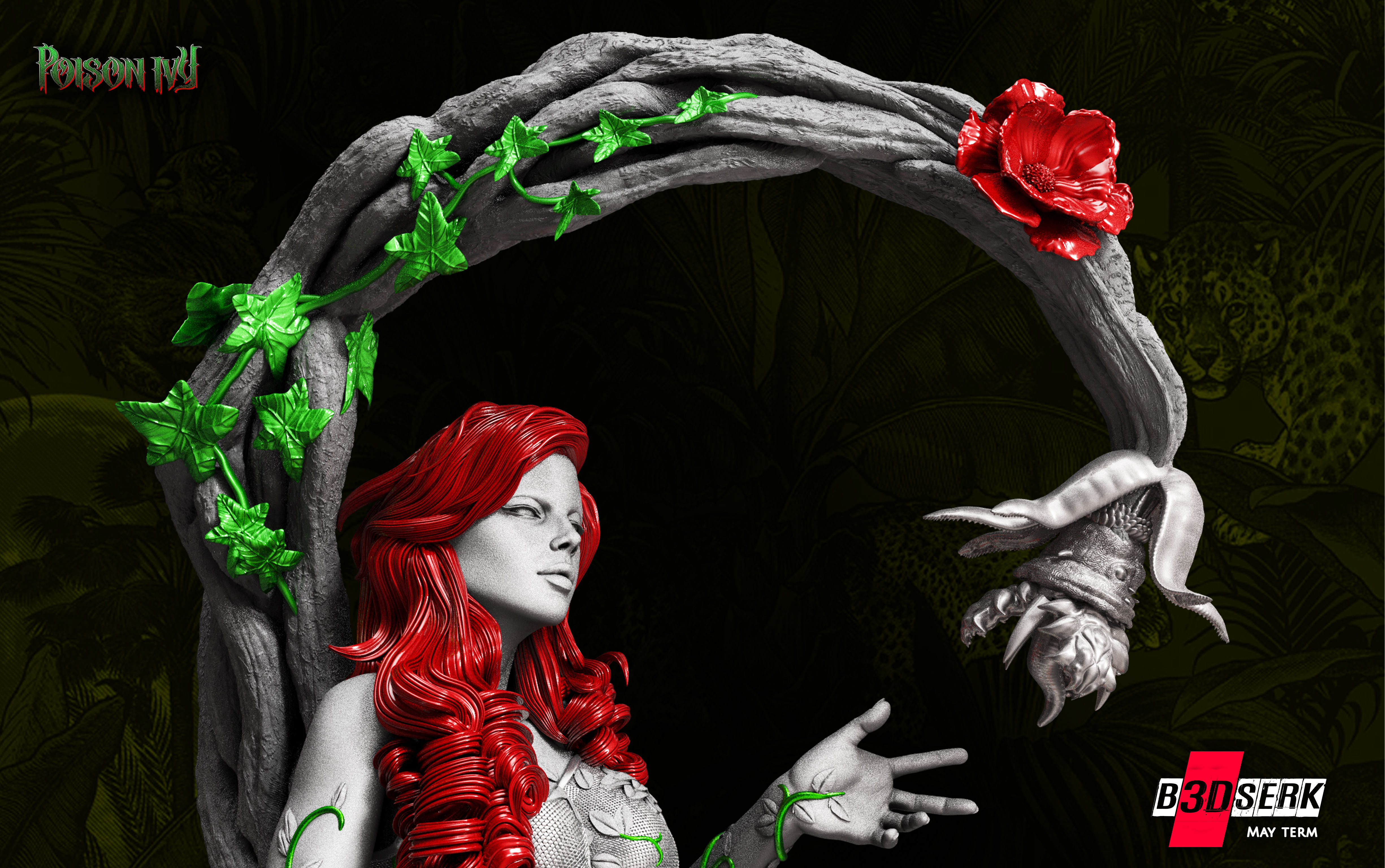 B3DSERK May Term Posion Sculpture 3D print model 3D print model_5