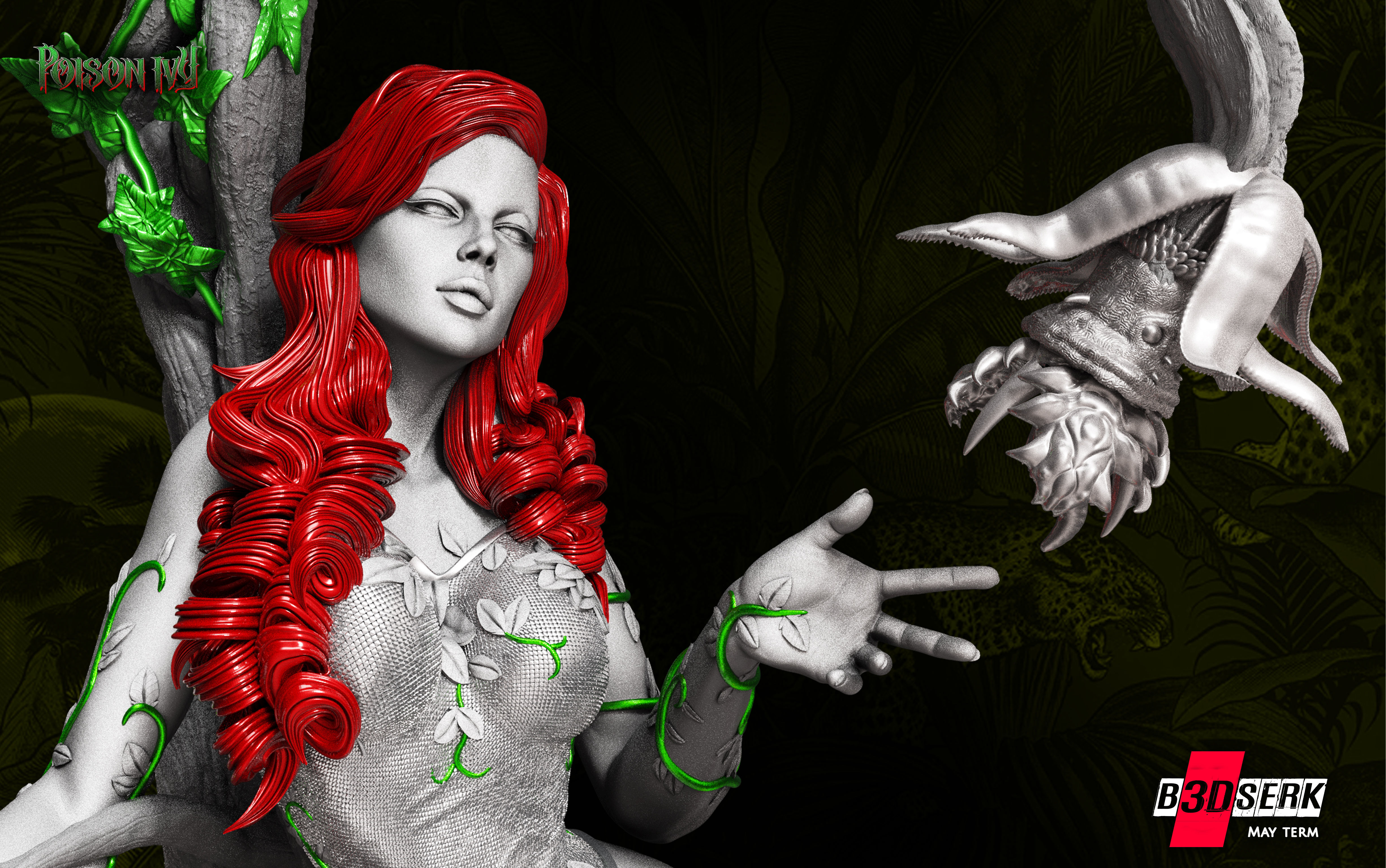 B3DSERK May Term Posion Sculpture 3D print model 3D print model_4