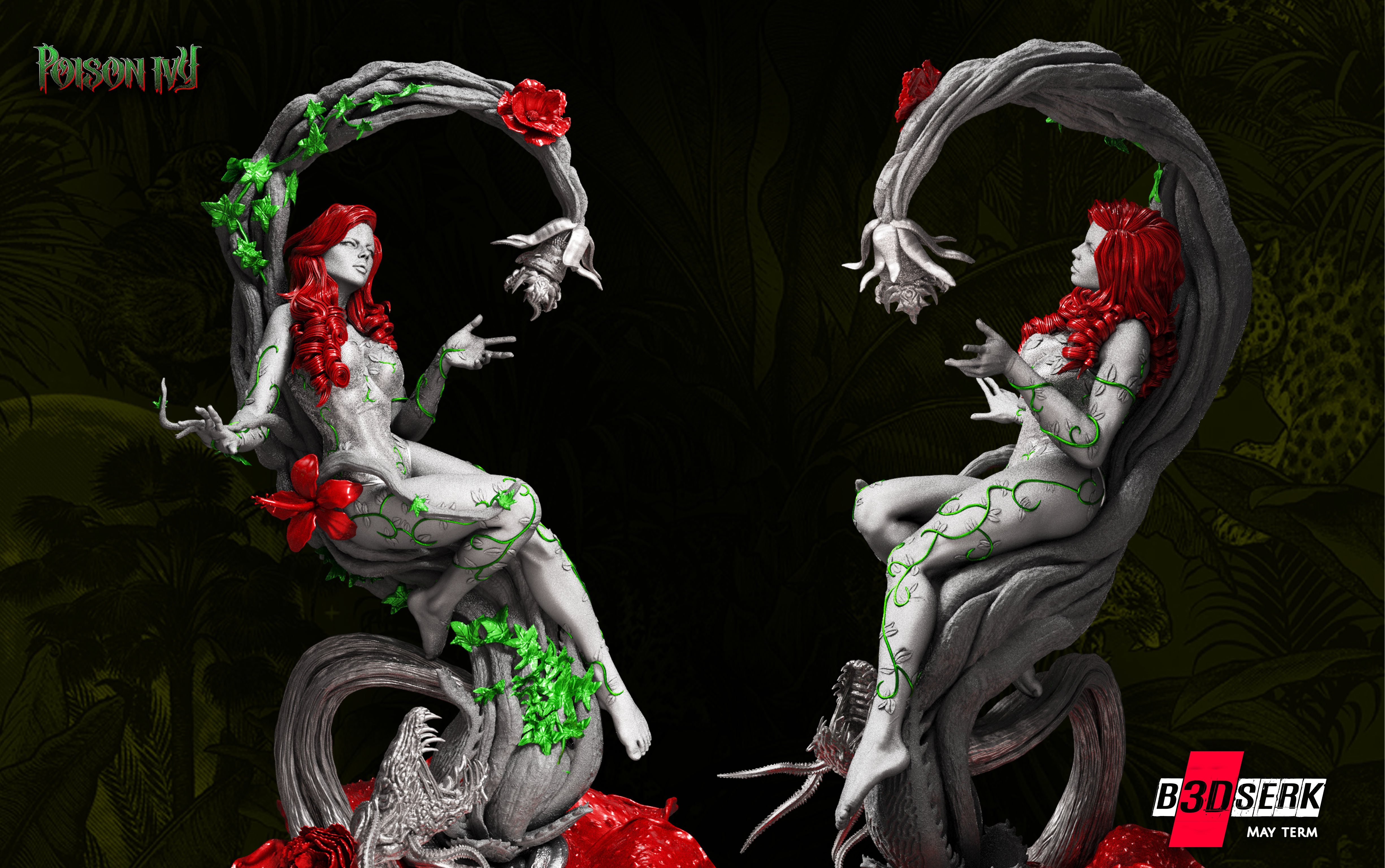 B3DSERK May Term Posion Sculpture 3D print model 3D print model_2