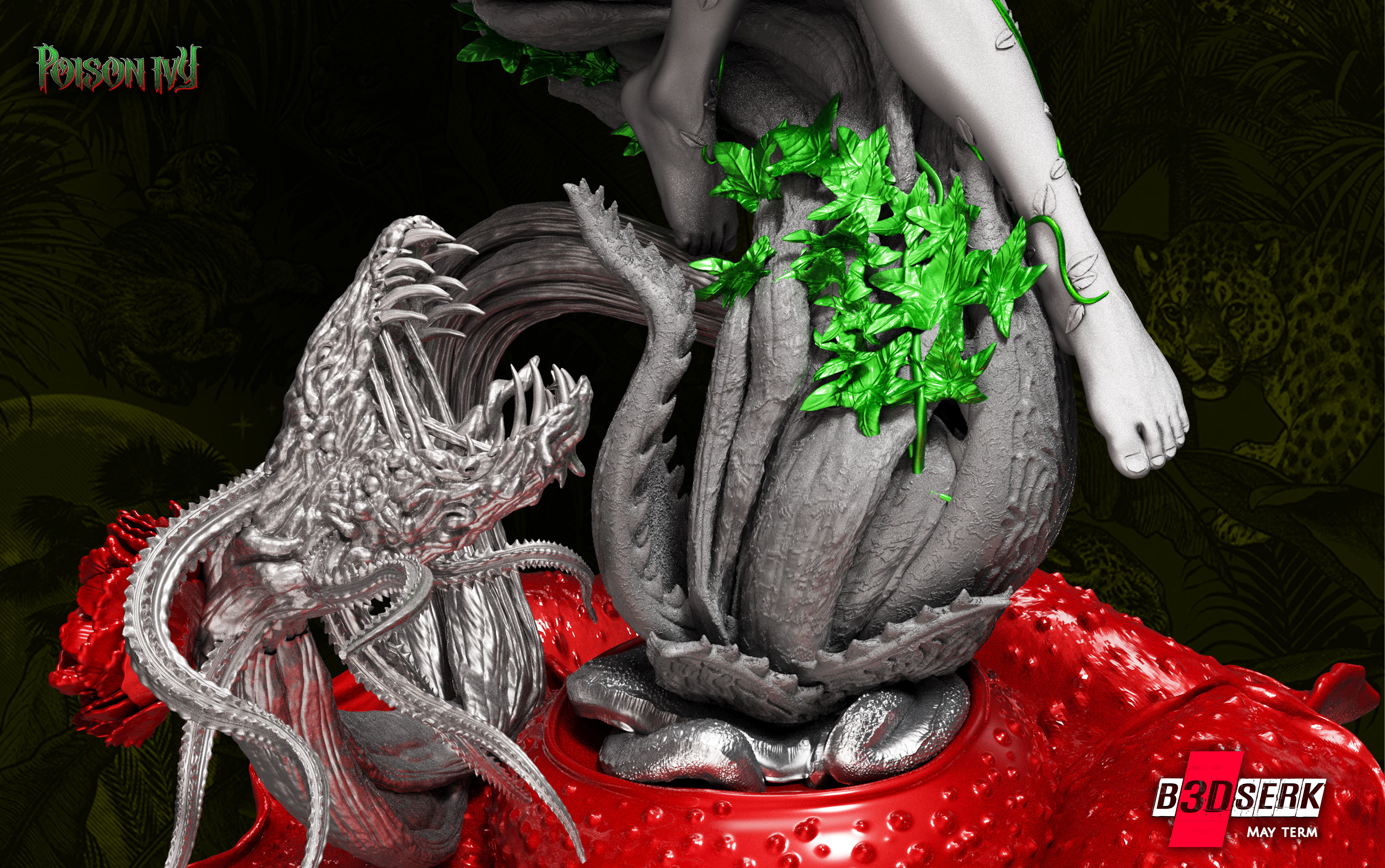 B3DSERK May Term Posion Sculpture 3D print model 3D print model_6