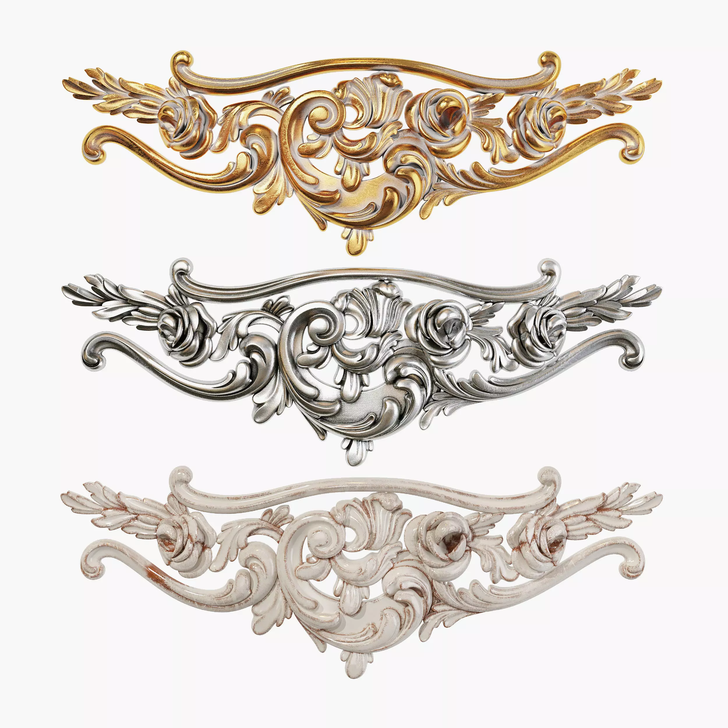 Classic carved 162 3D model_0