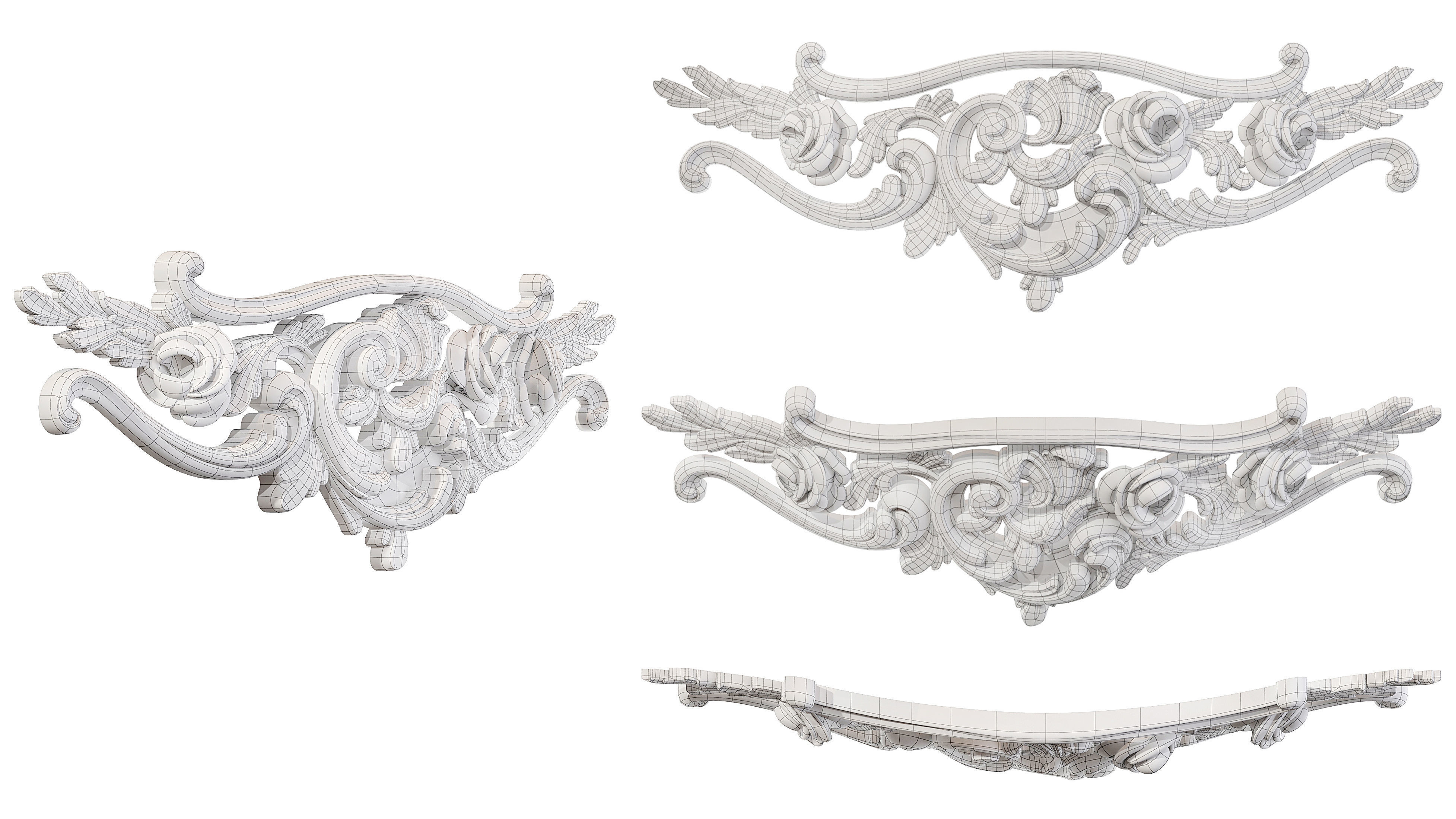 Classic carved 162 3D model_5