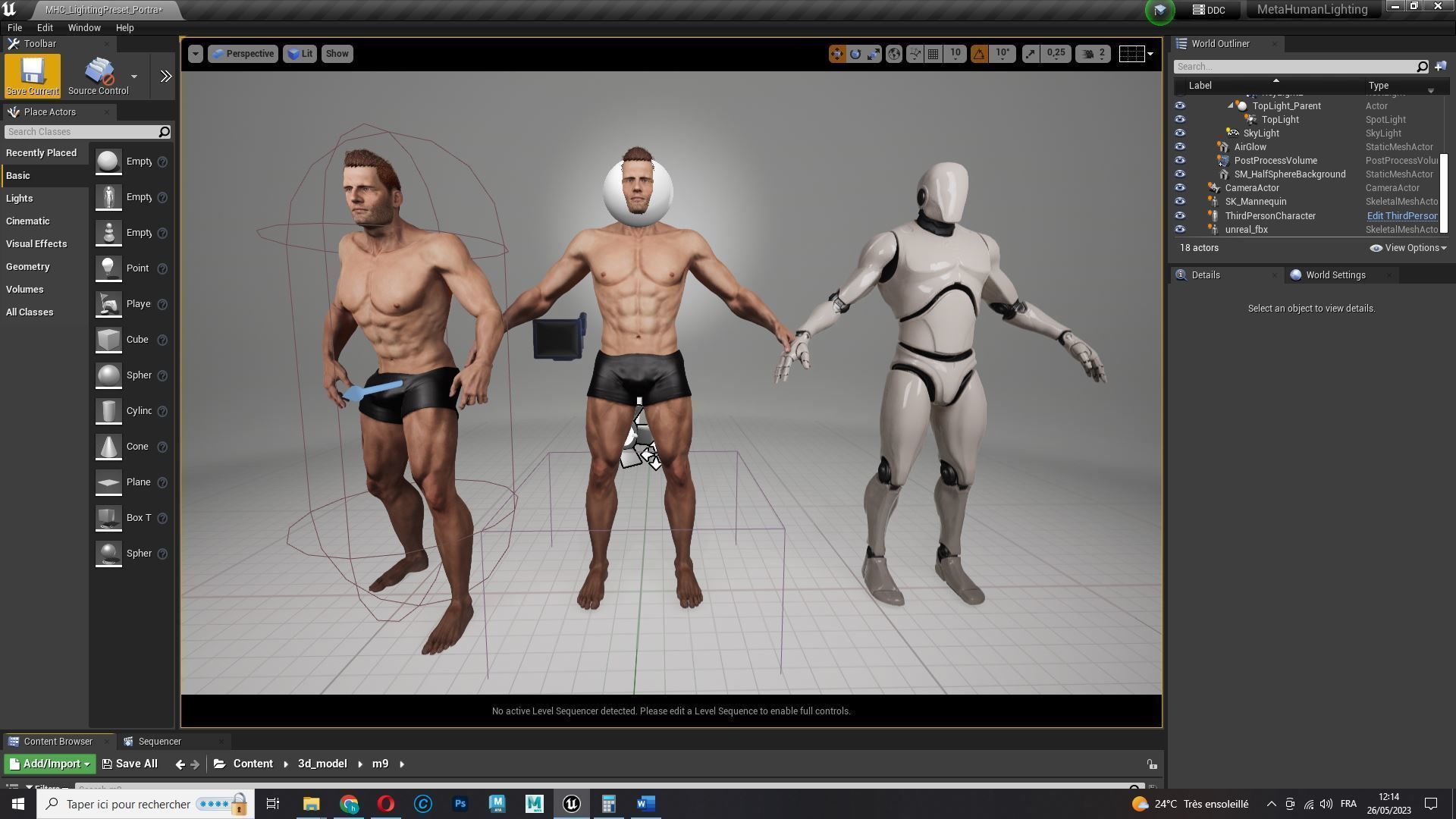 Realistic Athlete Man G1 Low-poly 3D model_29