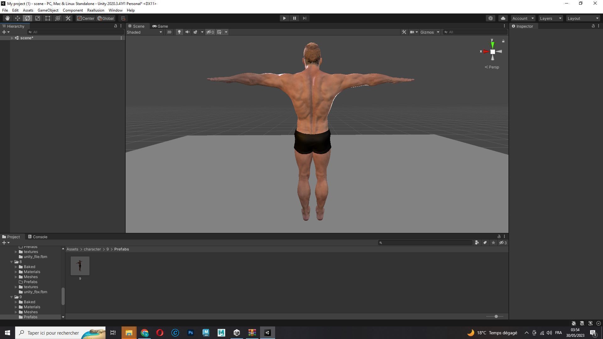 Realistic Athlete Man G1 Low-poly 3D model_31