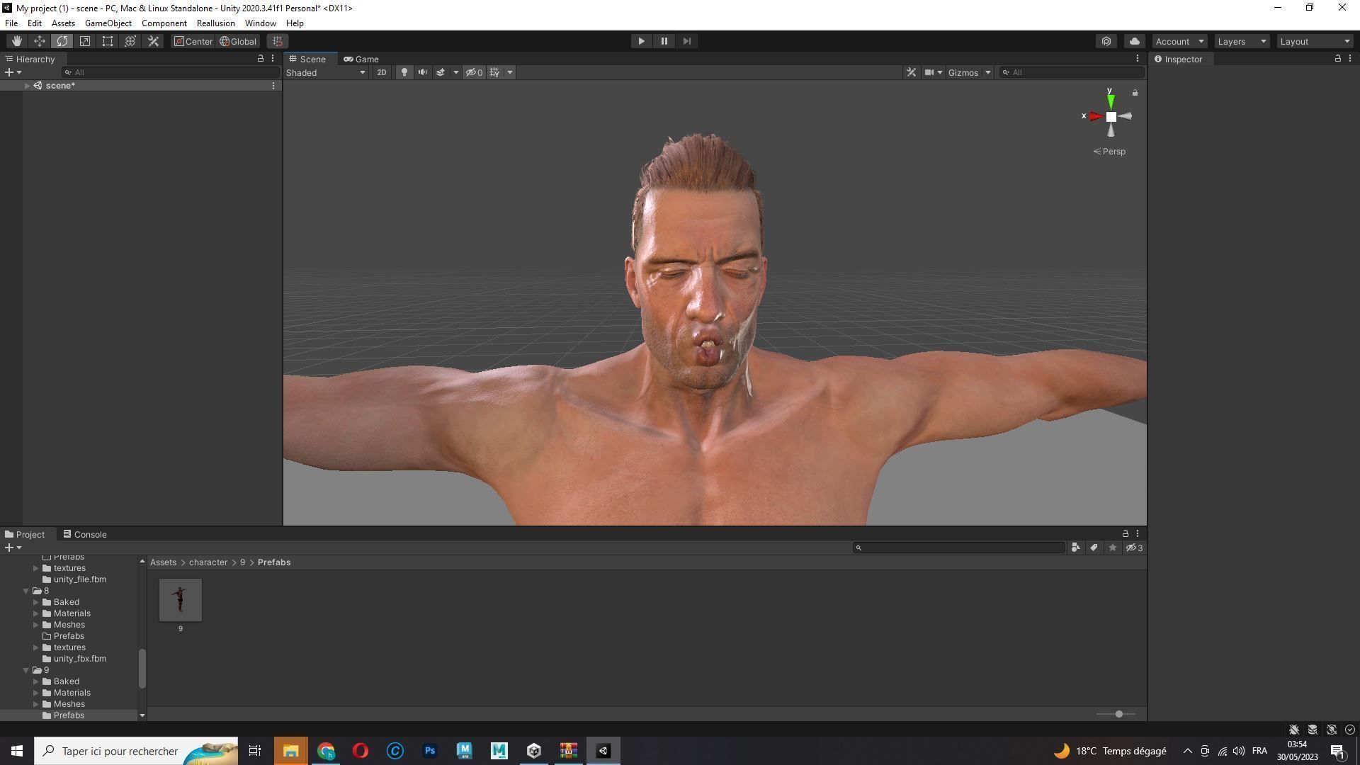 Realistic Athlete Man G1 Low-poly 3D model_32
