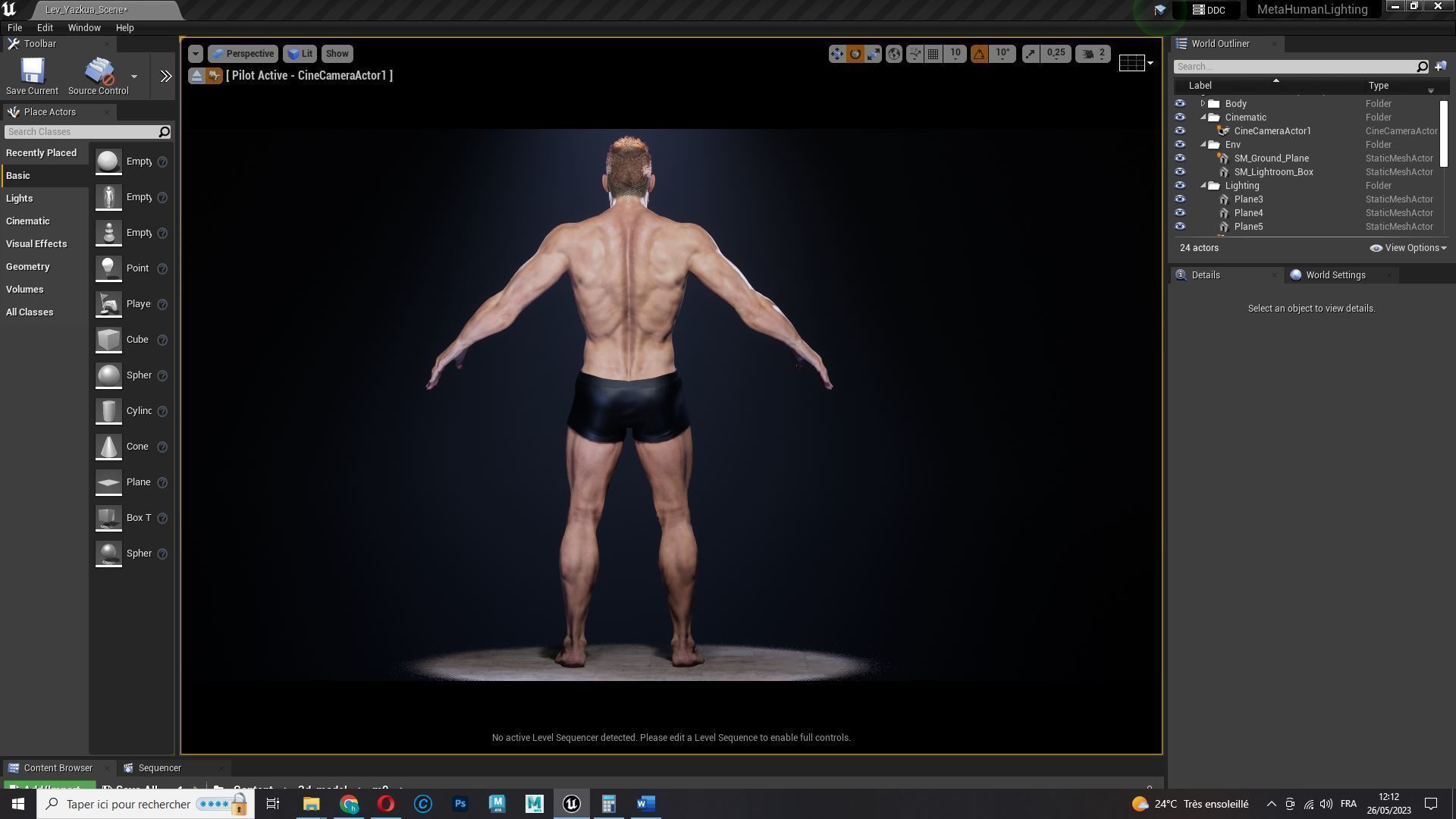 Realistic Athlete Man G1 Low-poly 3D model_27