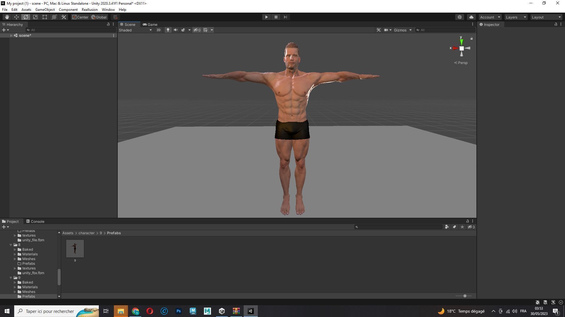 Realistic Athlete Man G1 Low-poly 3D model_30