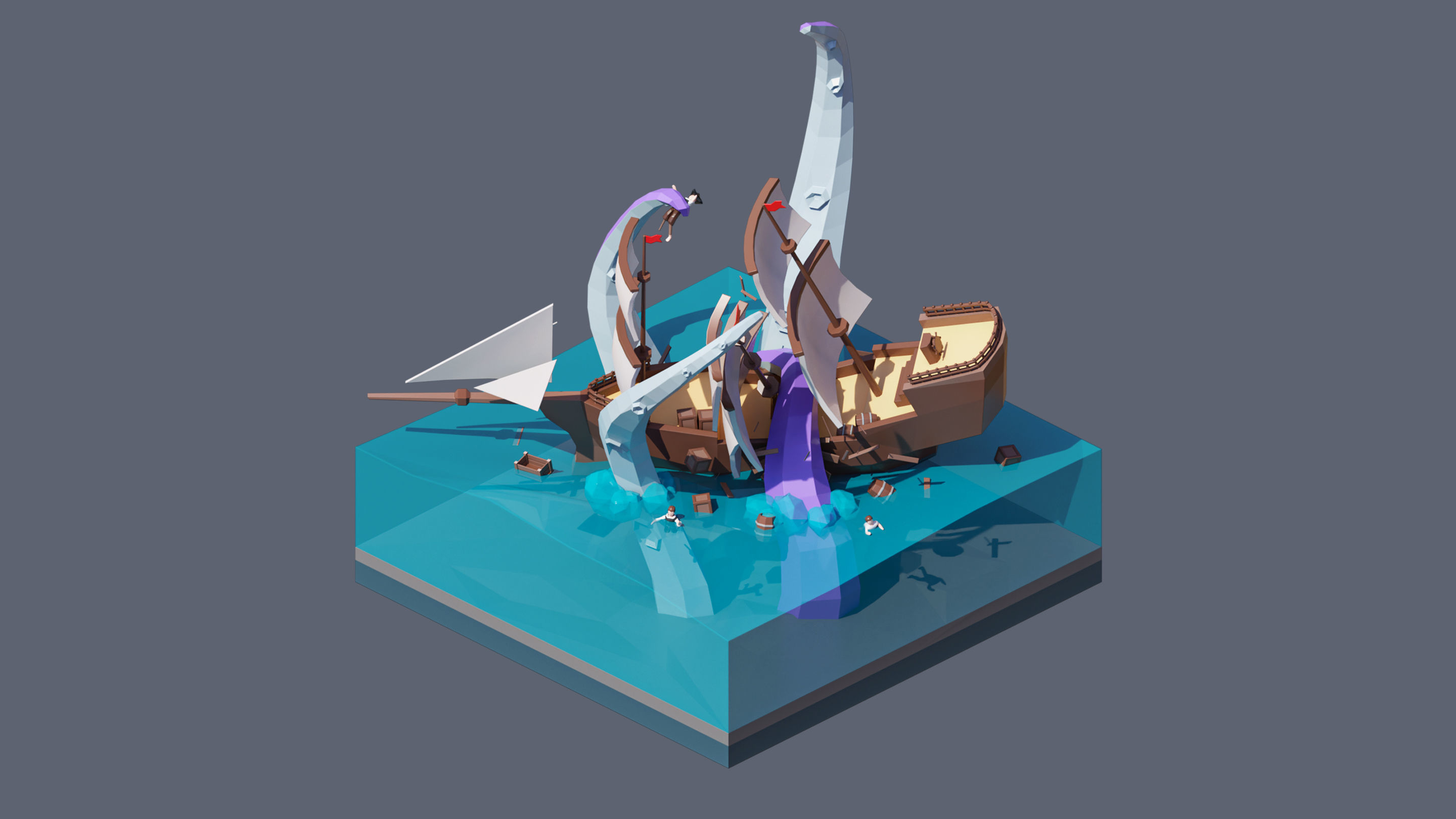 land 11A Low-poly 3D model_2