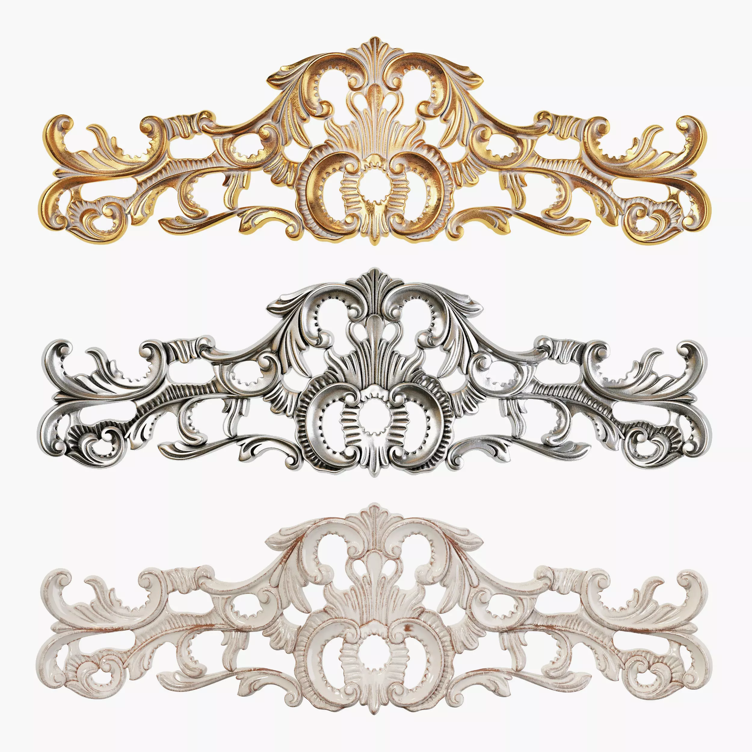 Classic carved 164 3D model