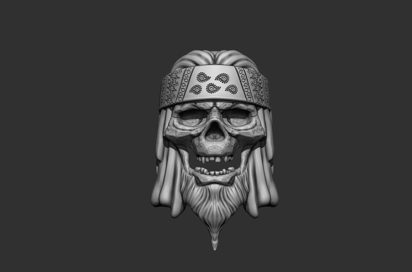 Zbrush Skull Ring Builder 3D model_23