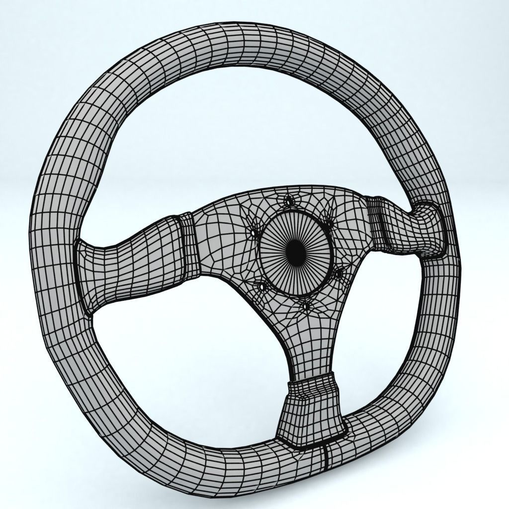 Steering Wheel Sparco L360 3D model_7