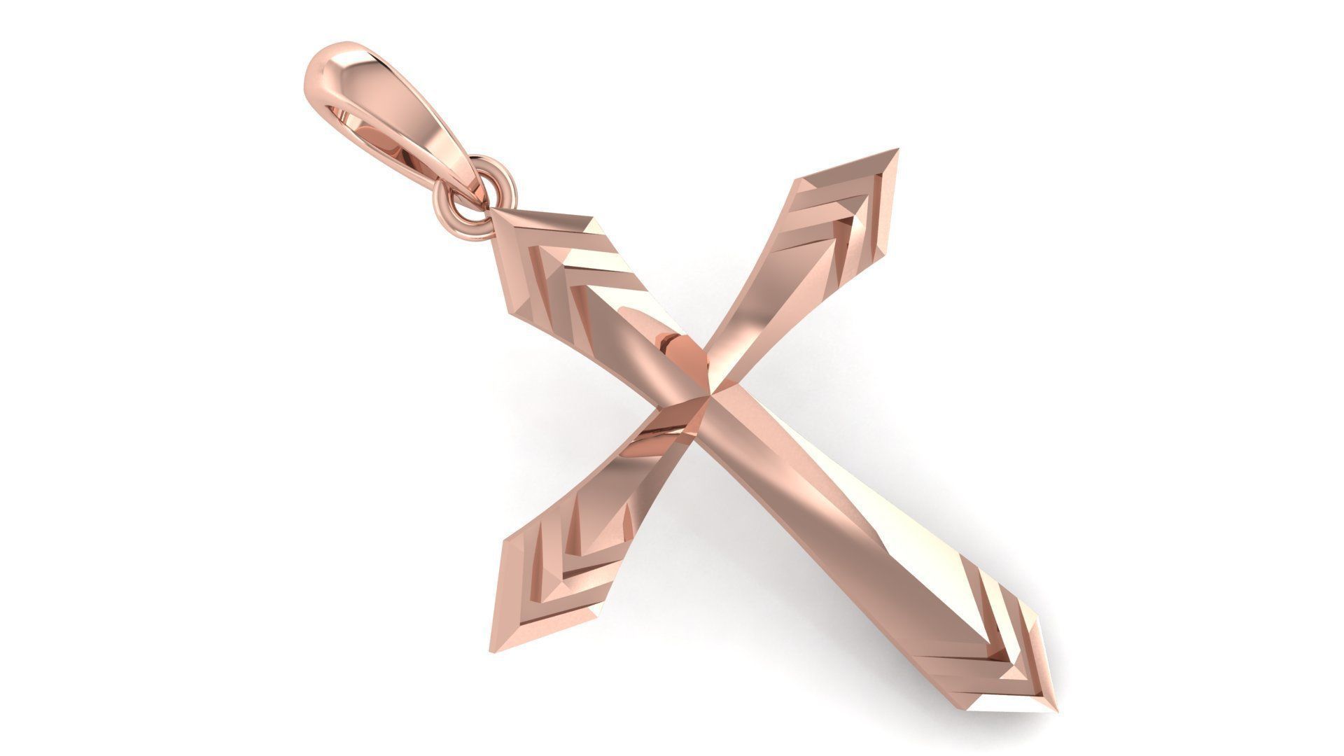 CROSS PENDANT CR90 3D print model_2