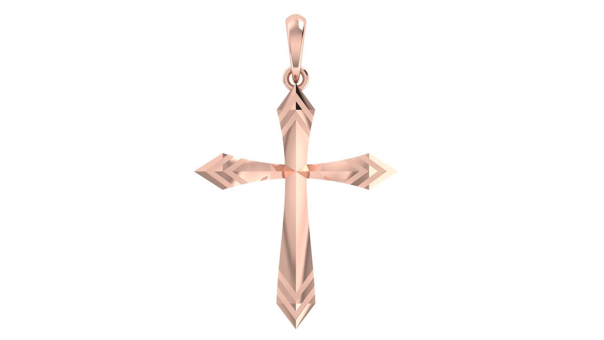 CROSS PENDANT CR90 3D print model_3