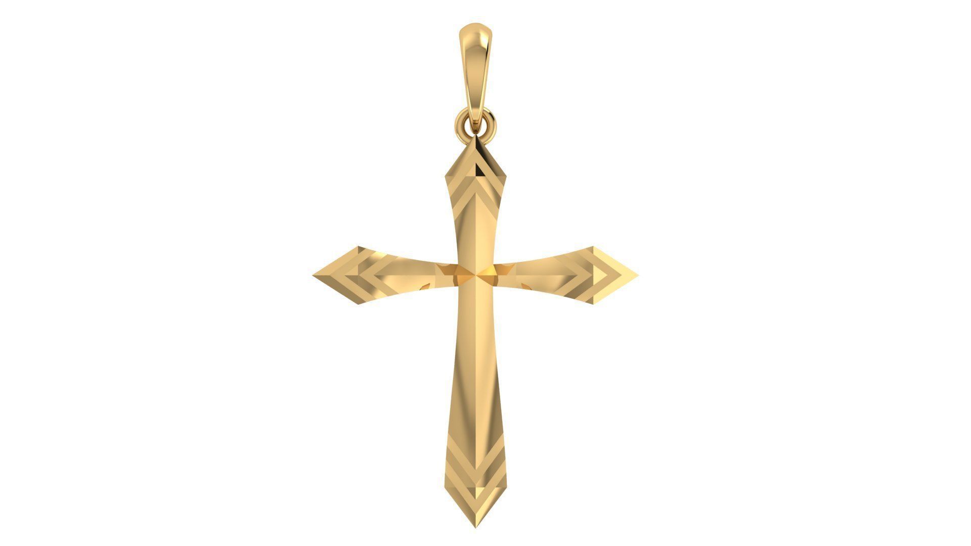 CROSS PENDANT CR90 3D print model_5
