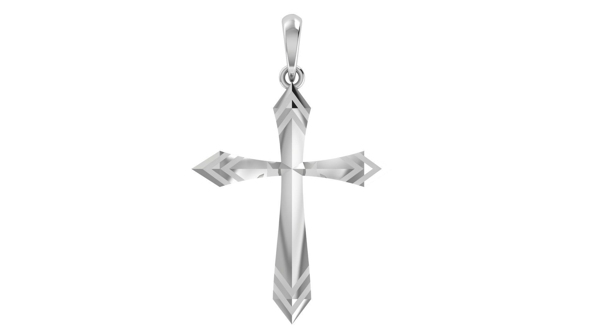 CROSS PENDANT CR90 3D print model_4