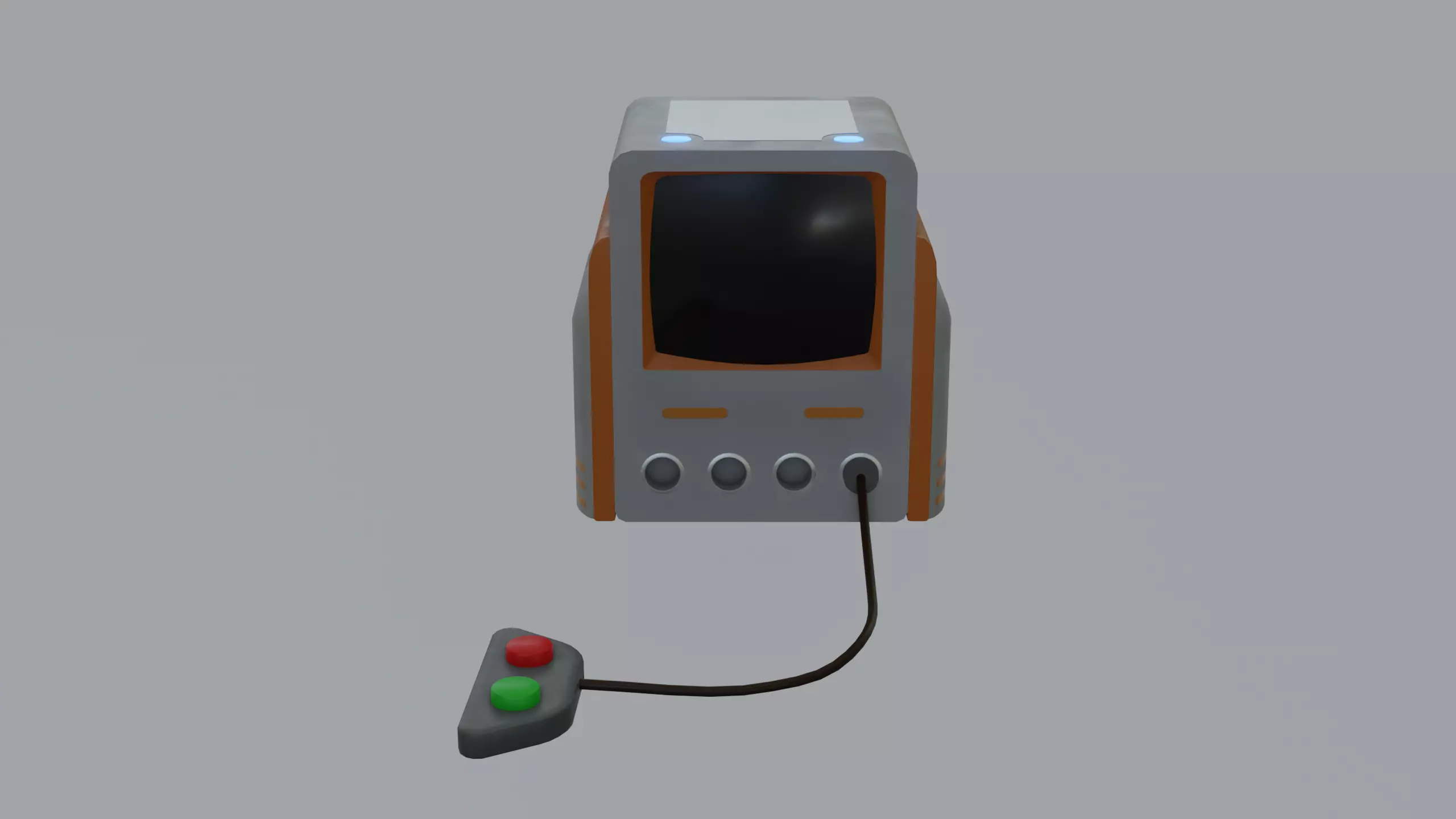 Rick and Morty game console Free low-poly 3D model