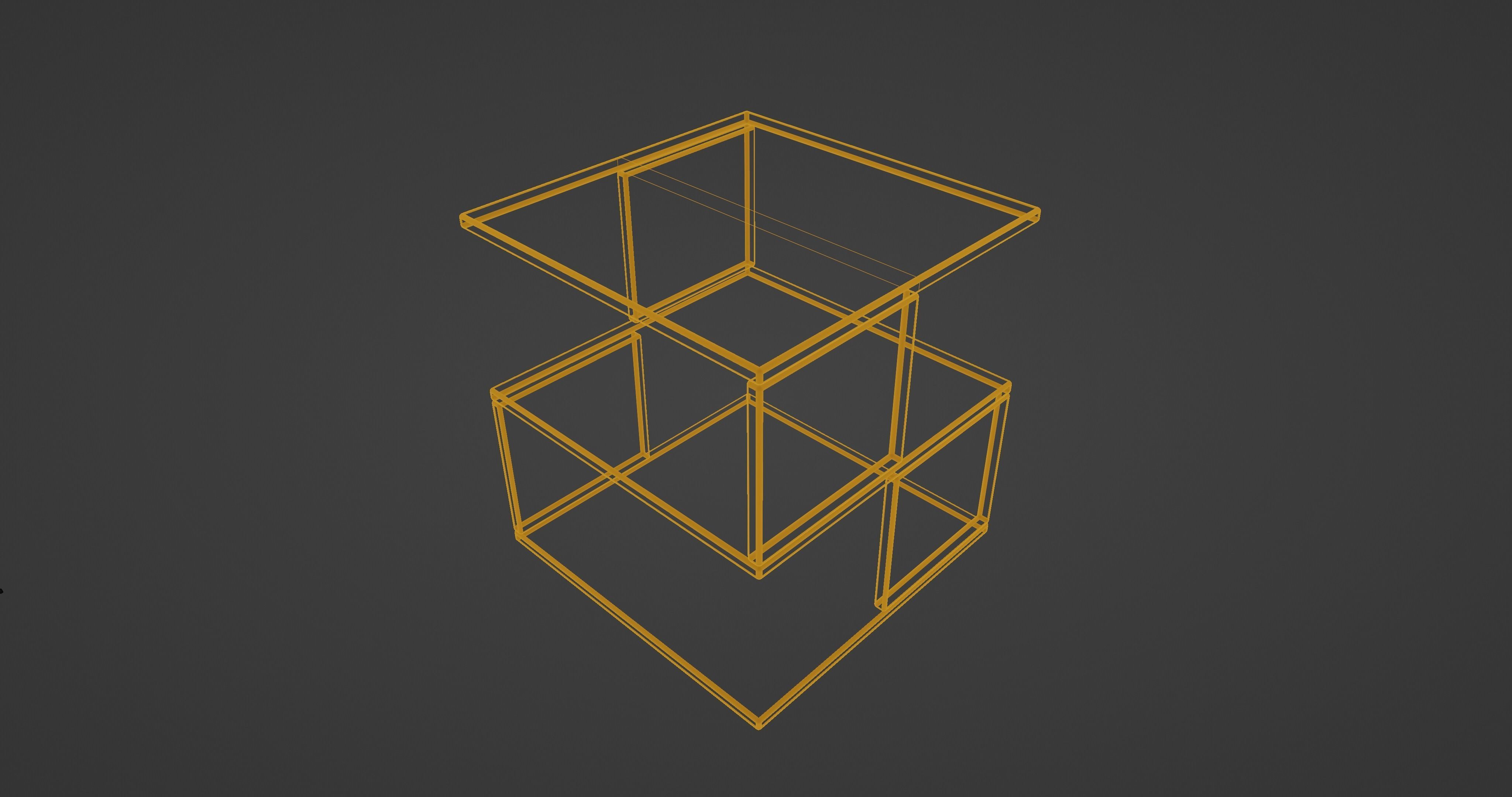 Bed Side Wood Table 3D model_8