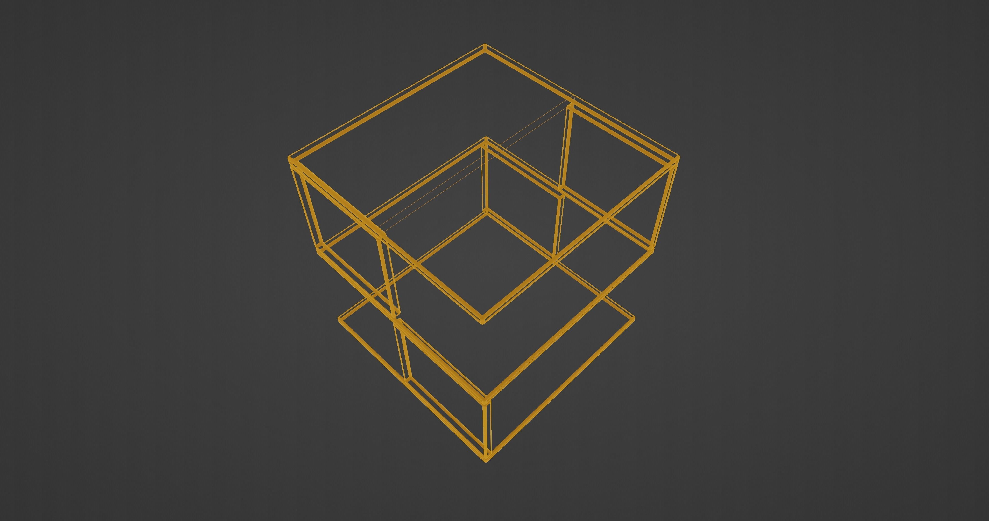 Bed Side Wood Table 3D model_9