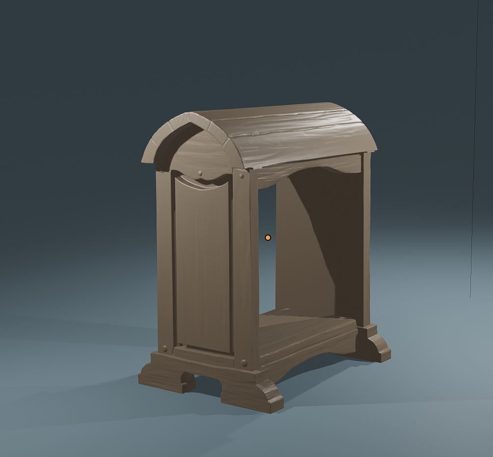 High Poly Saddle Stand horse stable barn equipment for printing 3D print model_6