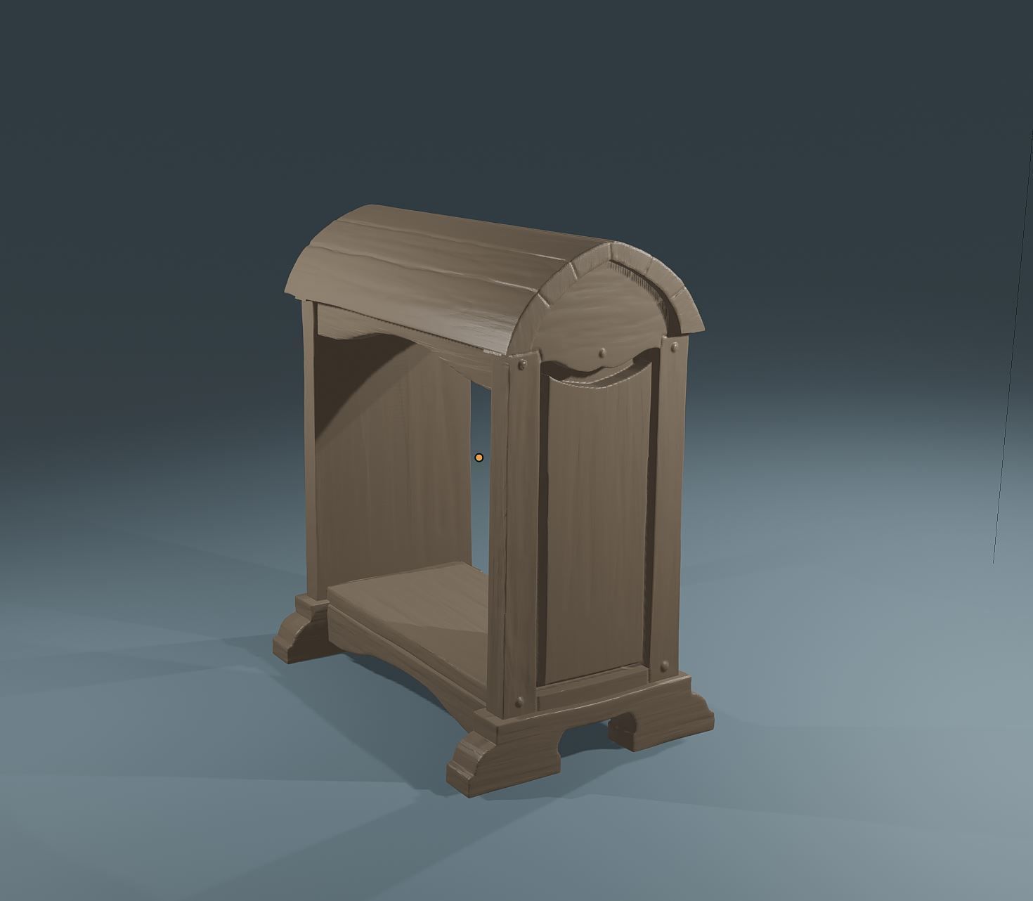 High Poly Saddle Stand horse stable barn equipment for printing 3D print model_4