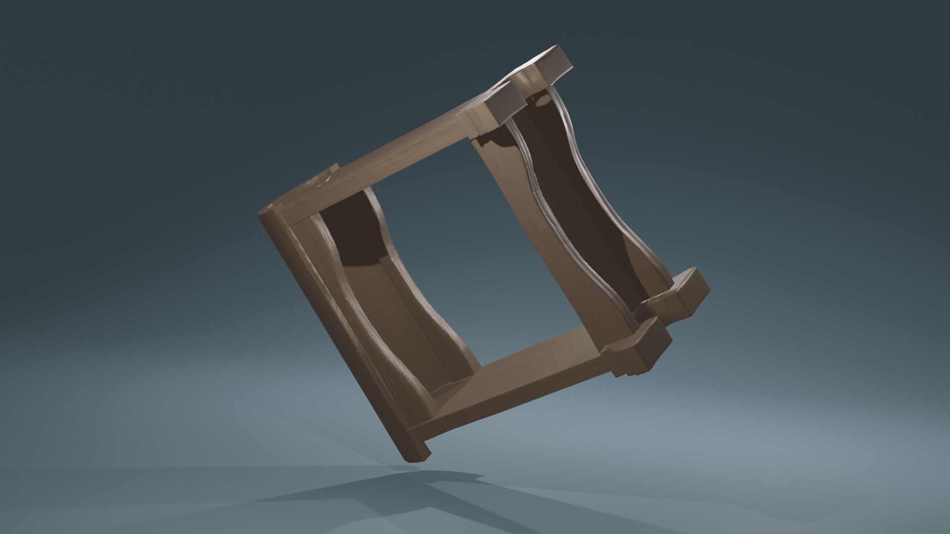 High Poly Saddle Stand horse stable barn equipment for printing 3D print model_2