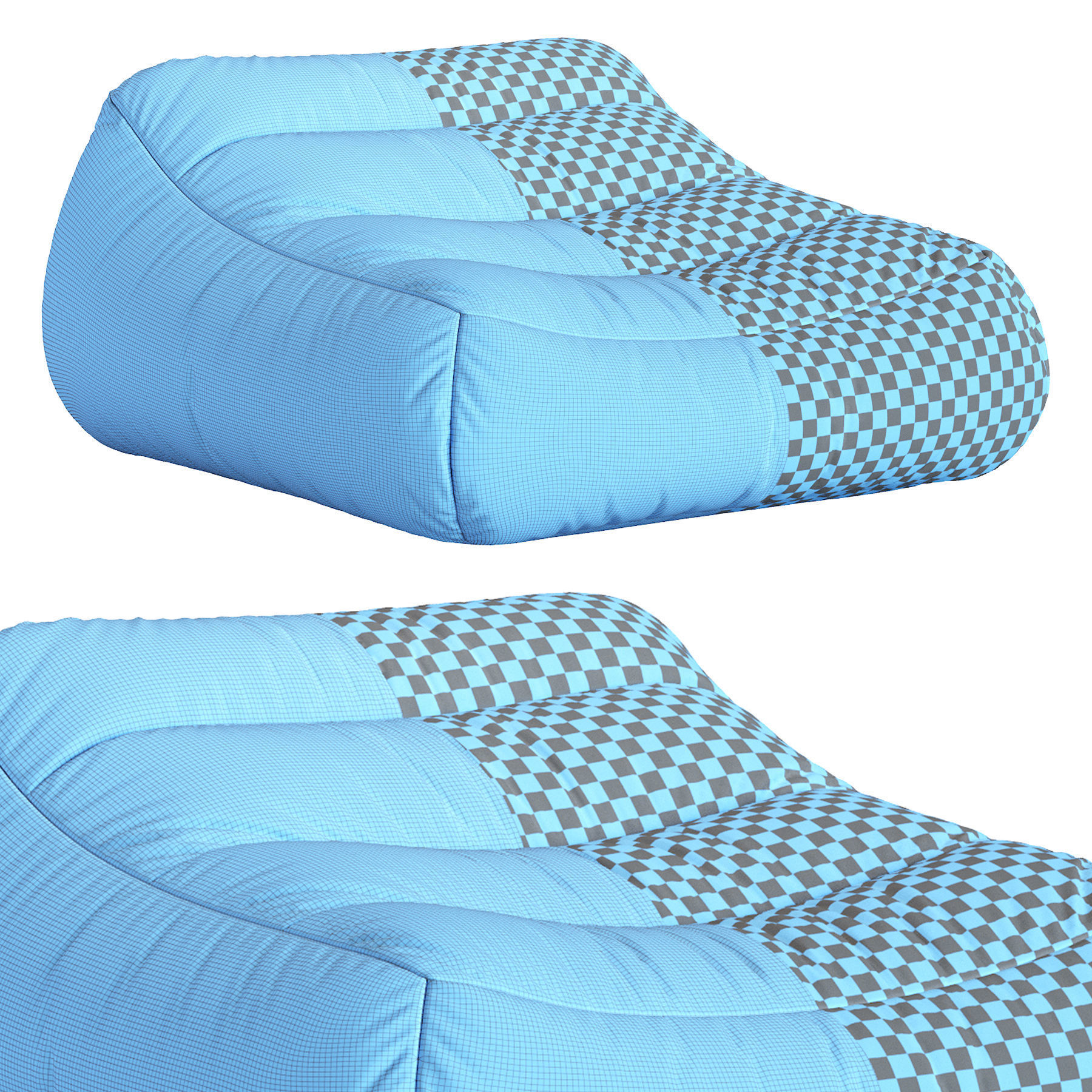 Bean Bag Chair N4 3D model_5