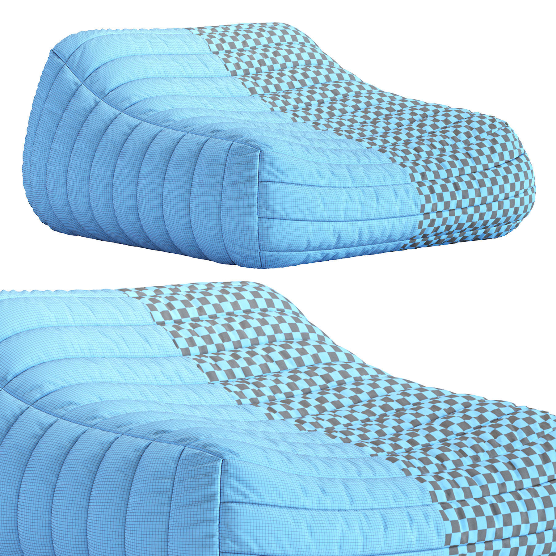 Bean Bag Chair N5 3D model_5