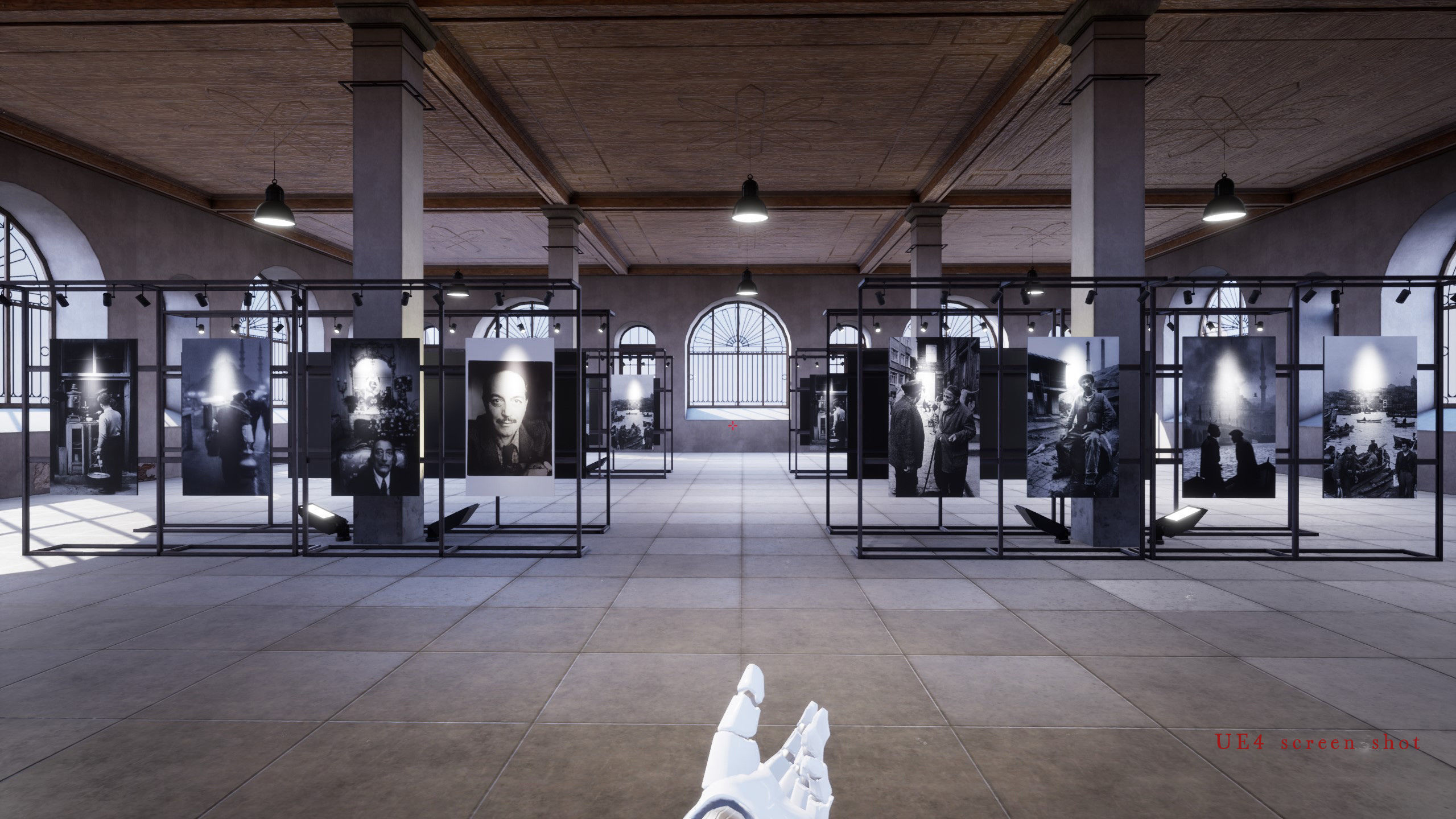 Game ready Exhibition room Low-poly 3D model_20