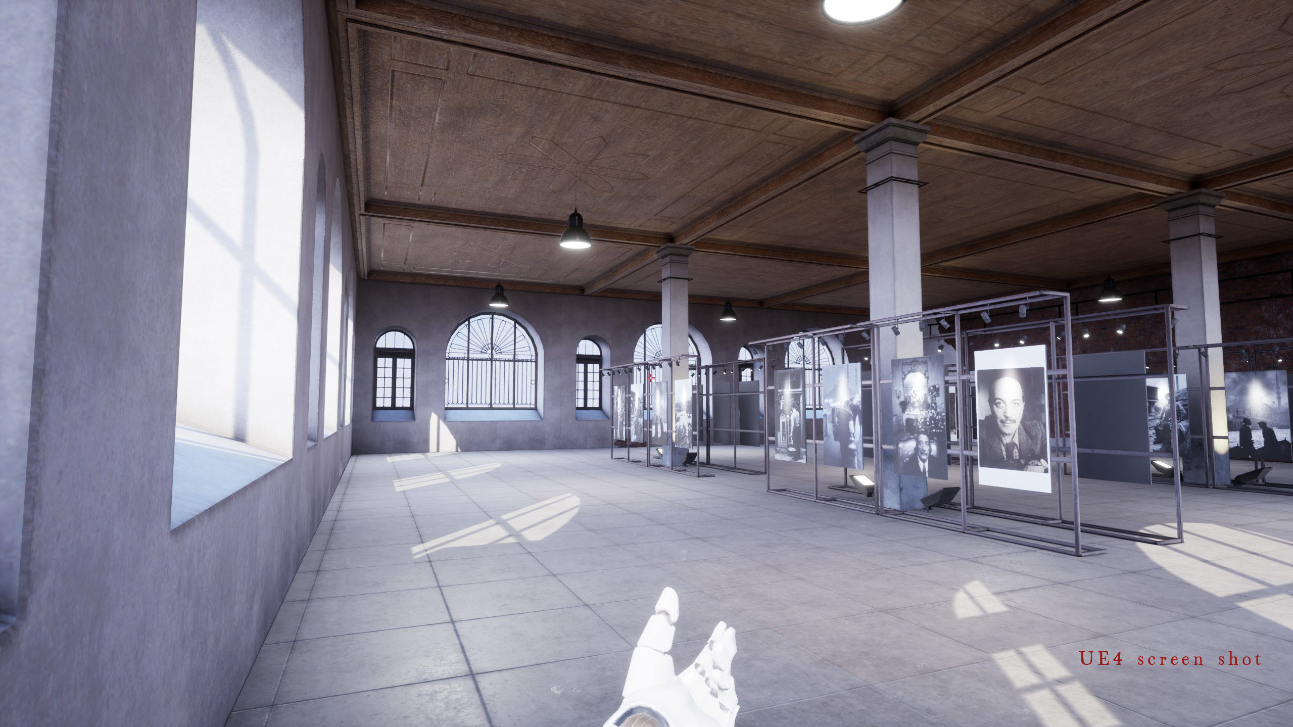 Game ready Exhibition room Low-poly 3D model_17