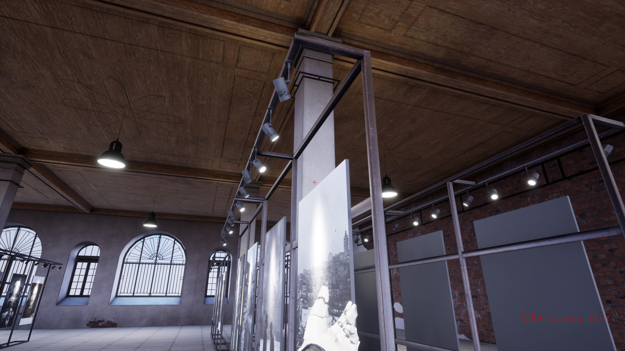 Game ready Exhibition room Low-poly 3D model_18