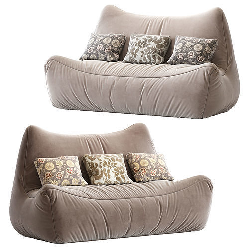 Big Joe Lux Imperial Fufton Fuf Chair 3D model