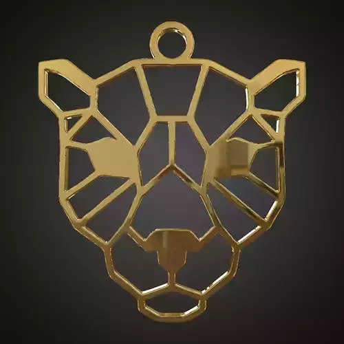 Linear panther pendant