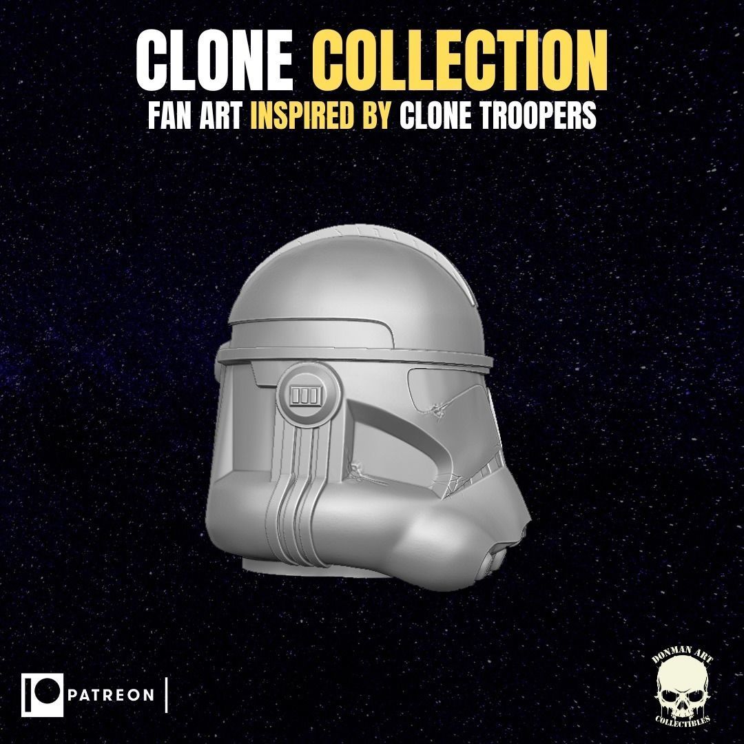 Clone Troopers Collection heads for action figures 3D print model_19