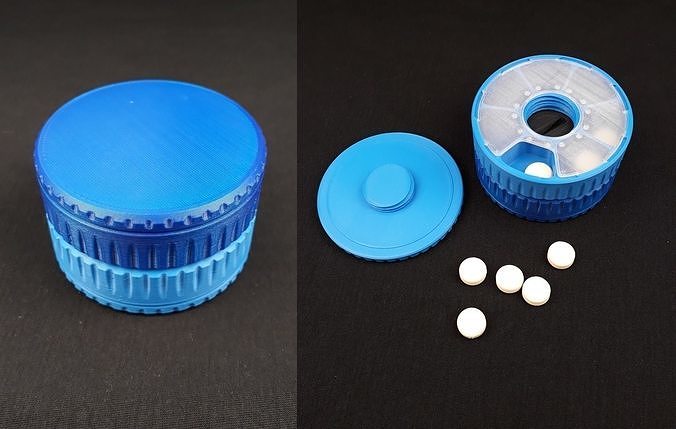 Pill box 3D print model