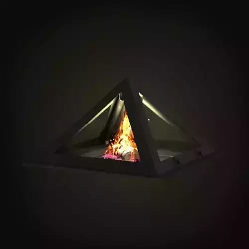 Pyramid Shaped Fireplace