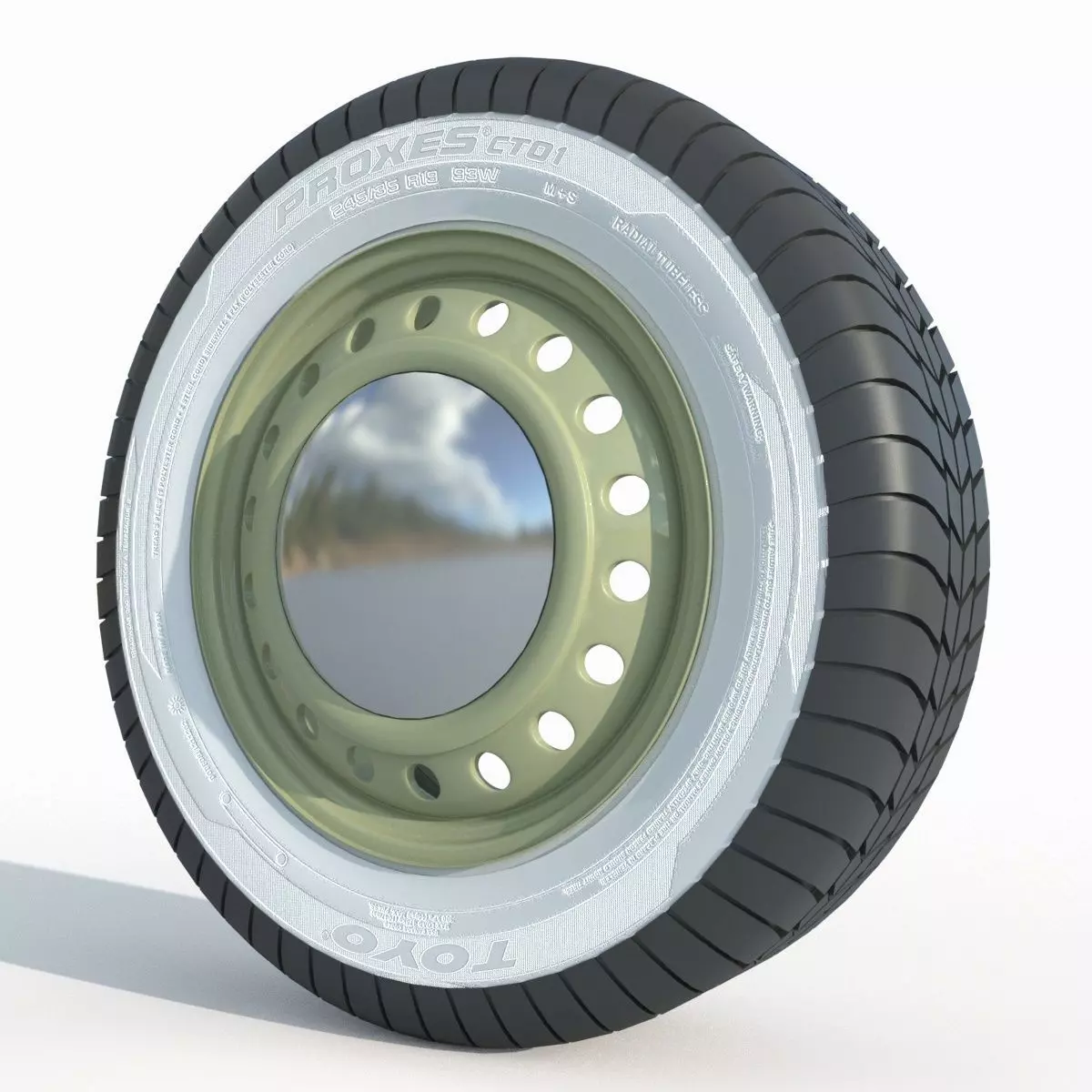 wheel Rim Tire 12 3D model