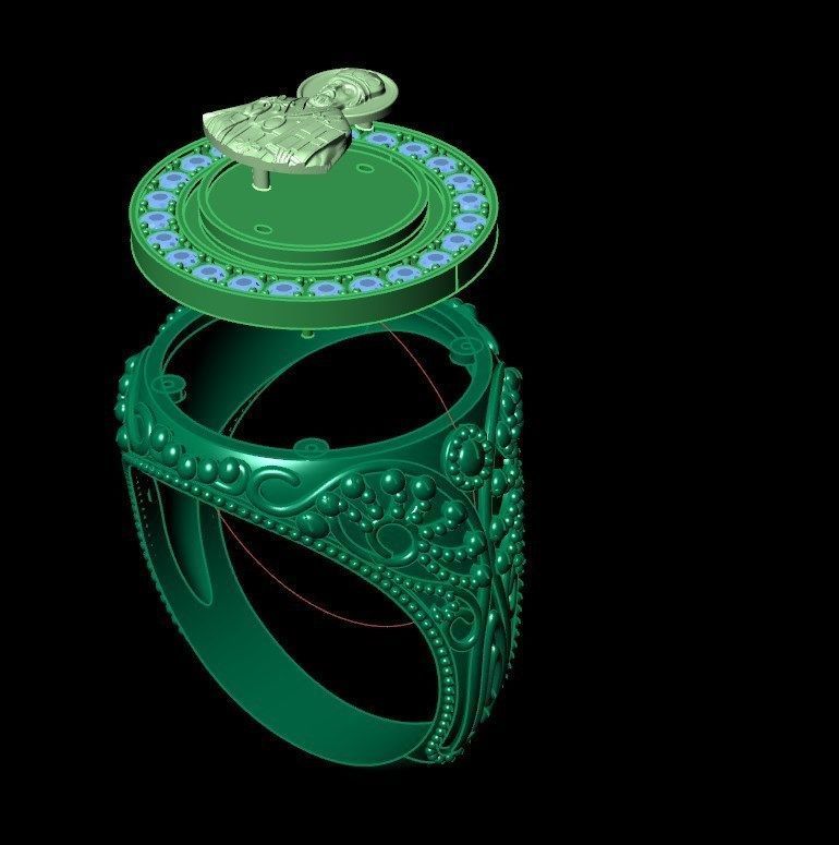 Ring od270 3D print model_11