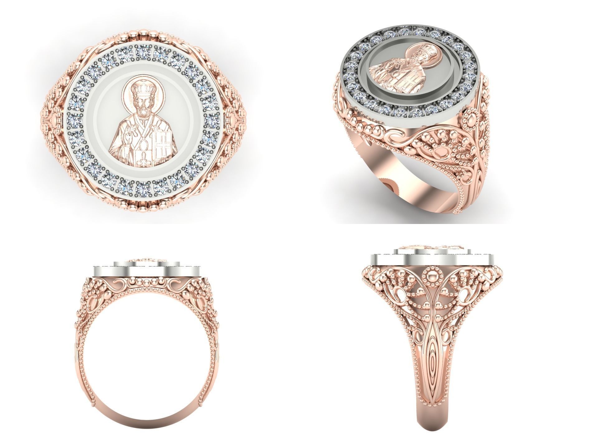 Ring od270 3D print model_4